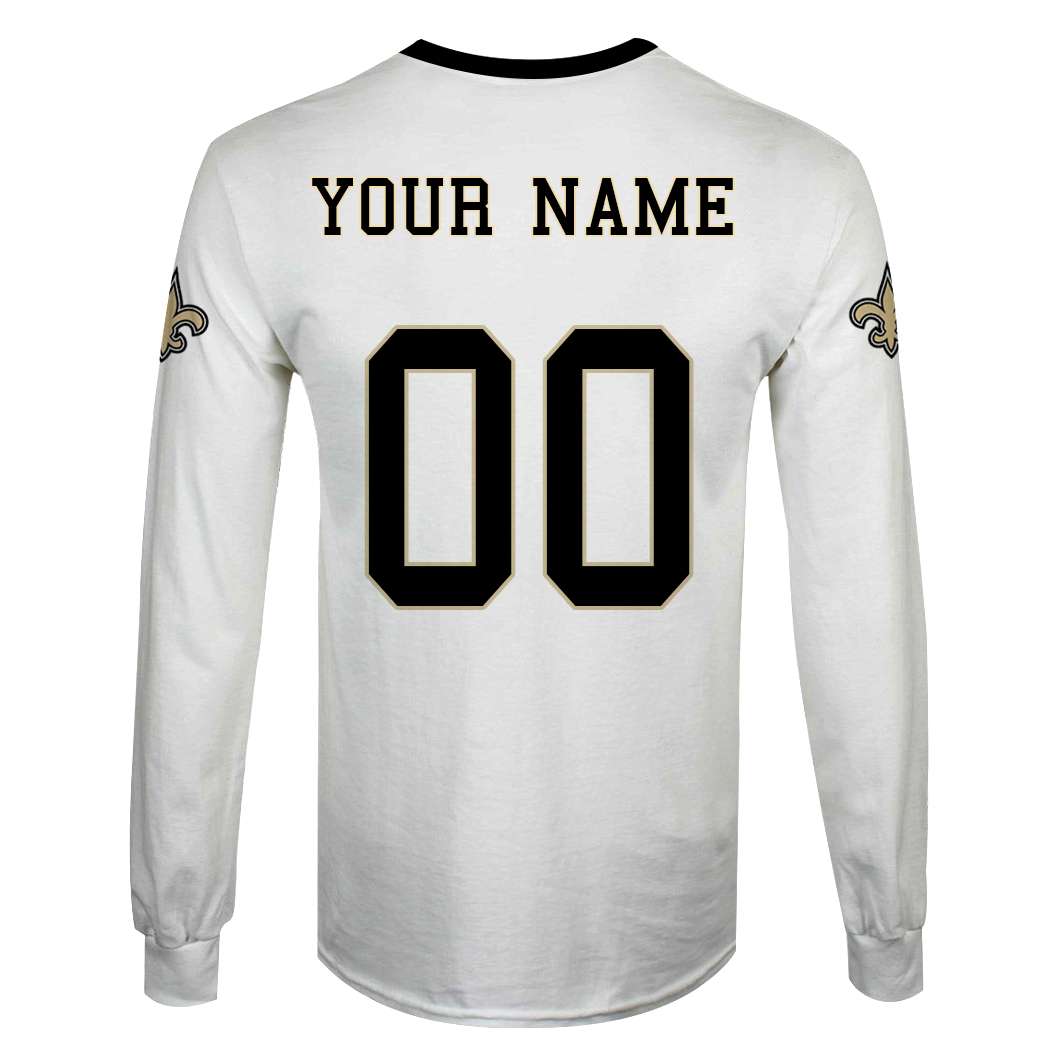 BEST New Orleans Saints NFL Personalized Custom Shirt, Hoodie 6 6 MM273 WY back