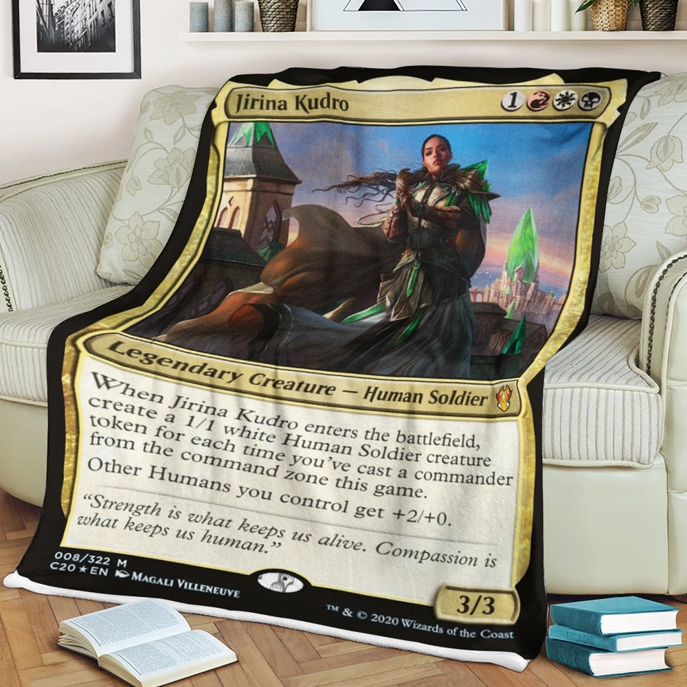 BEST Magic The Gathering Game Jirina Kudro Fleece Blanket 2 6197316ae0247