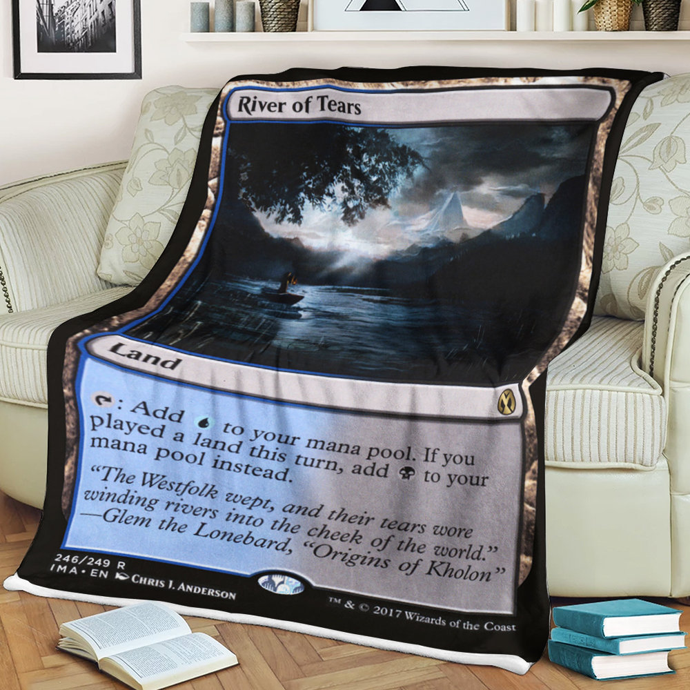 BEST Magic The Gathering Game River of Tears Fleece Blanket 3 619731953194d