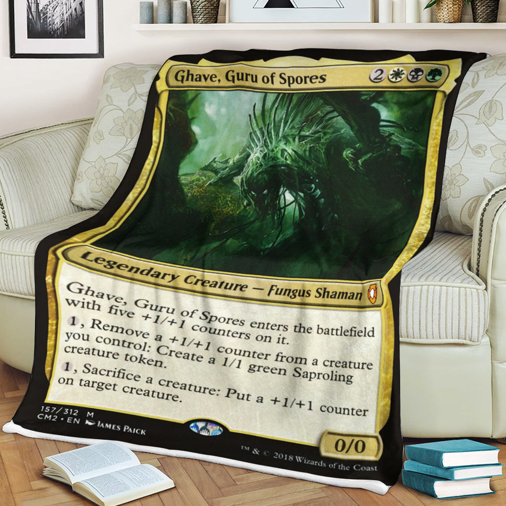 BEST Magic The Gathering Game Ghave, Guru of Spores Fleece Blanket 2 619731c31541d
