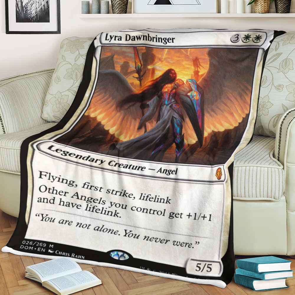 BEST Magic The Gathering Lyra Dawnbringer Sherpa Fleece Blanket 3 619752edcd120