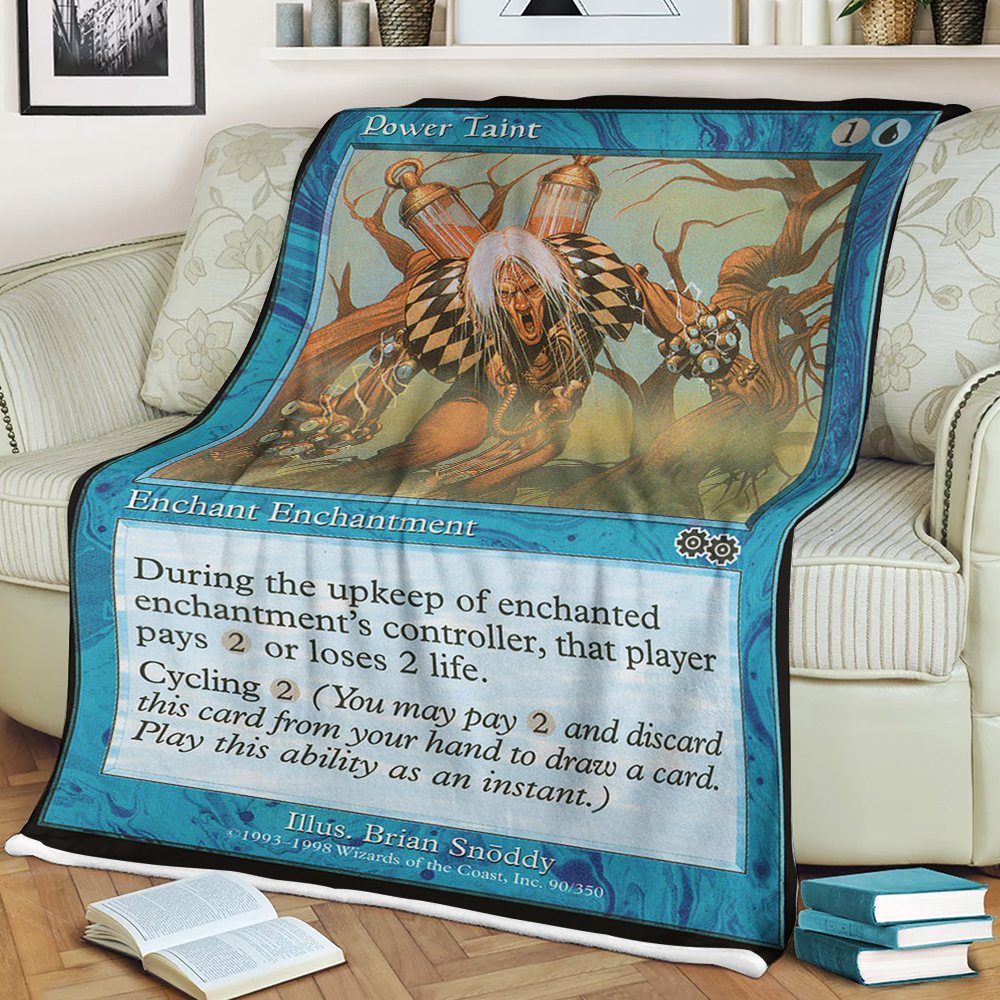 BEST Magic The Gathering Game Power Taint Fleece Blanket 3 6198835697bb1