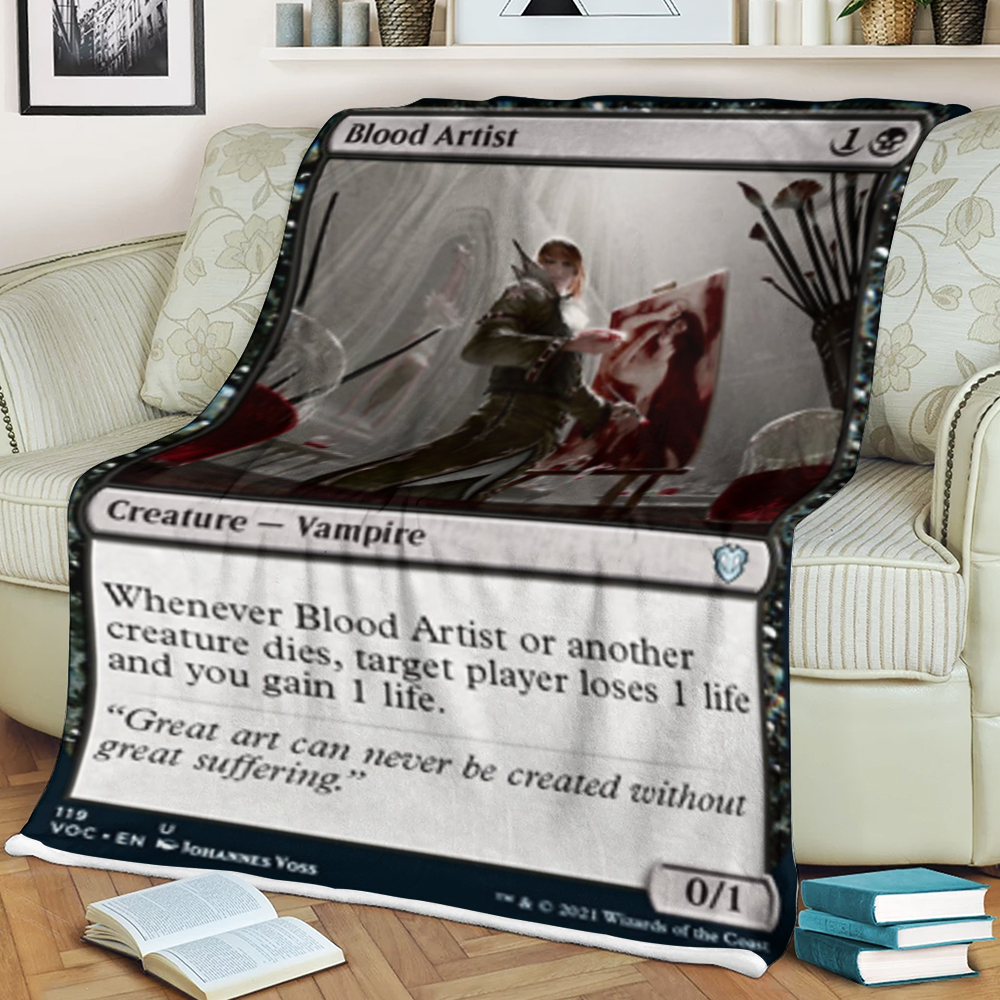 BEST Magic The Gathering Game Blood Artist Fleece Blanket 2 6198837c0b2ce