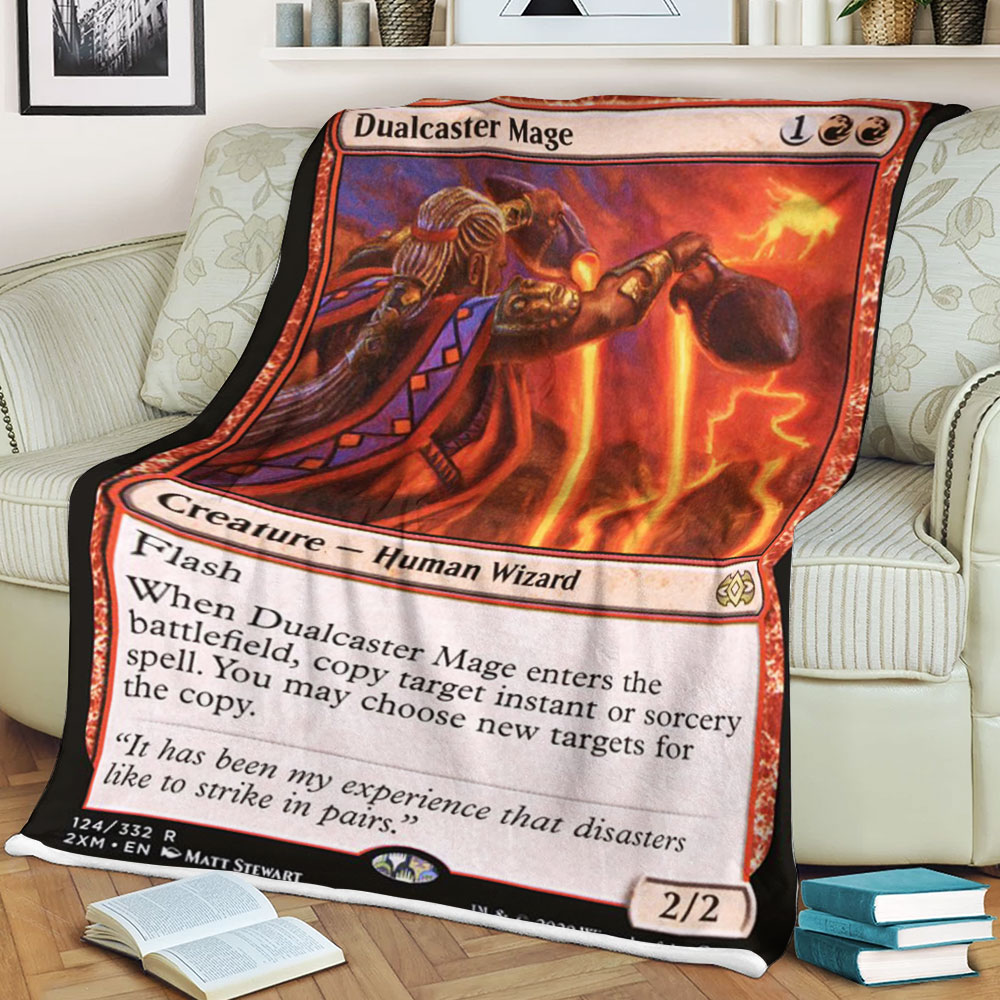 BEST Magic The Gathering Game Dualcaster Mage Fleece Blanket 3 6198c05a701a5