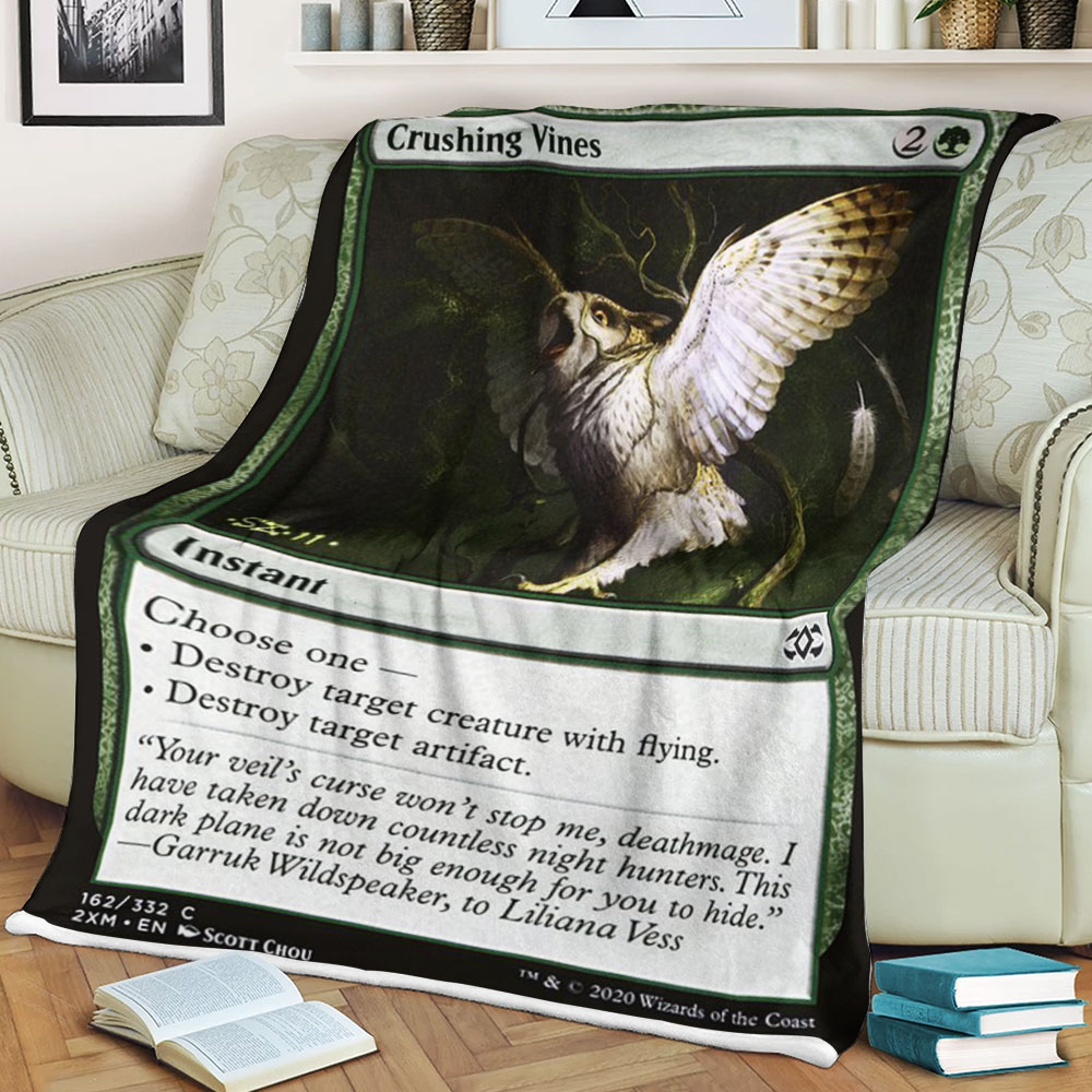 BEST Magic The Gathering Game Crushing Vines Fleece Blanket 2 6198c11d87503