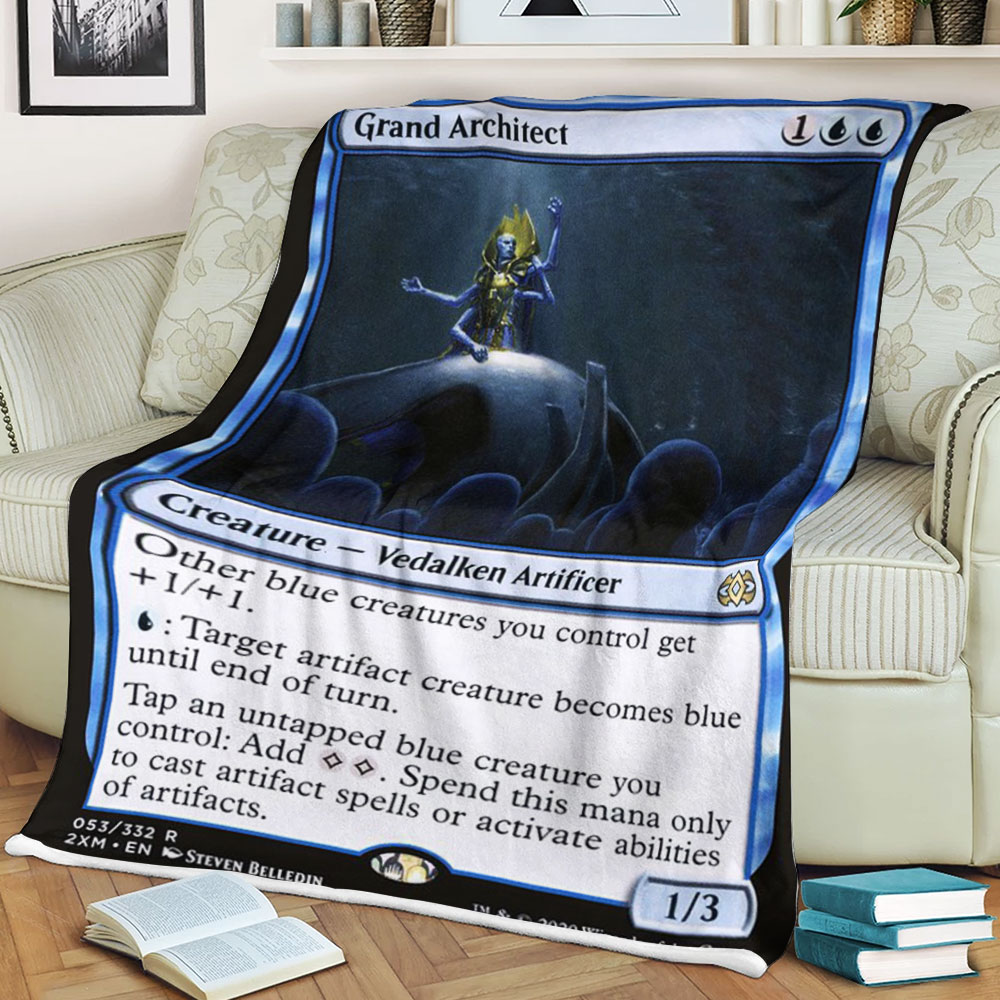BEST Magic The Gathering Game Grand Architect Fleece Blanket 3 6198c141159a1
