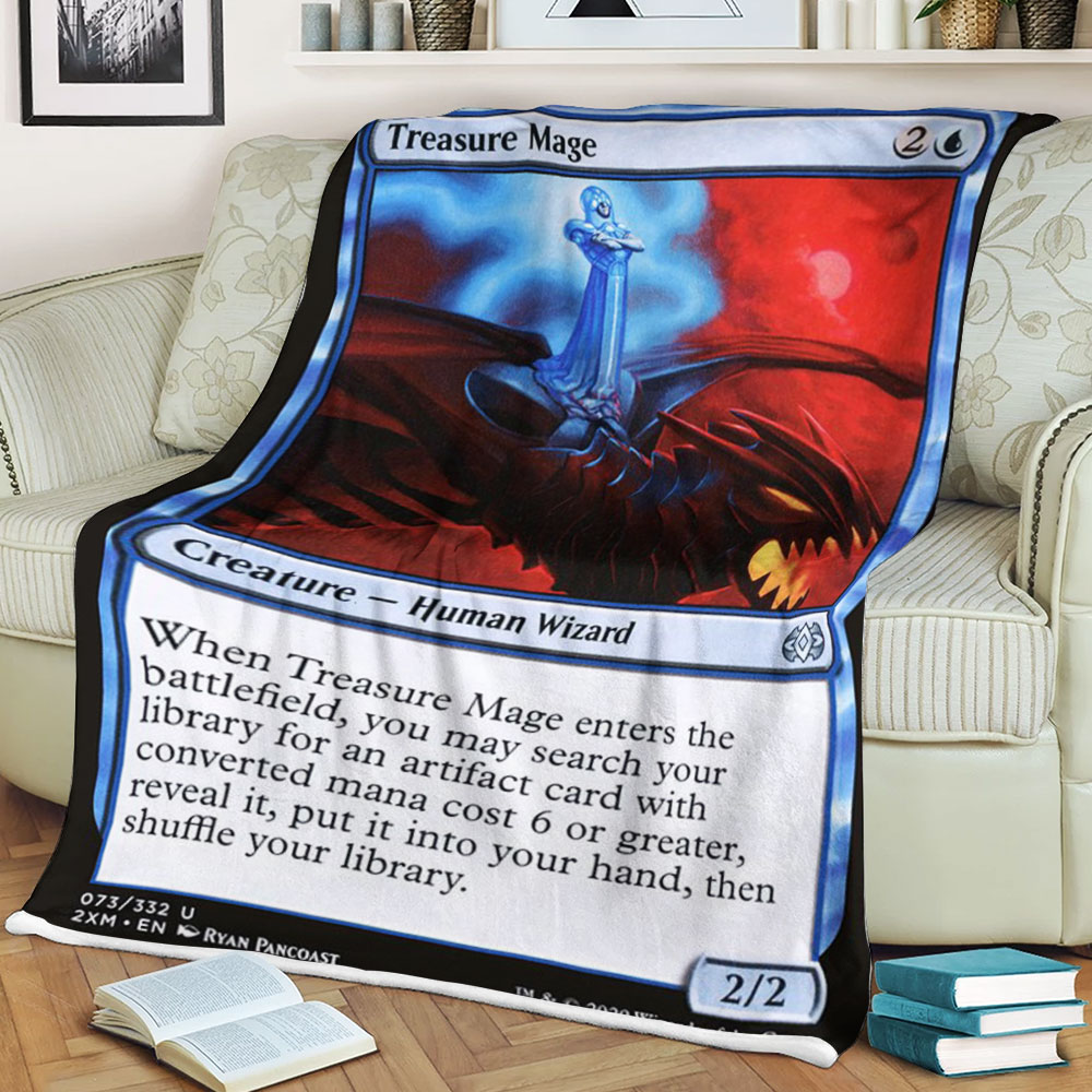 BEST Magic The Gathering Game Treasure Mage Fleece Blanket 3 6198c1e392c82