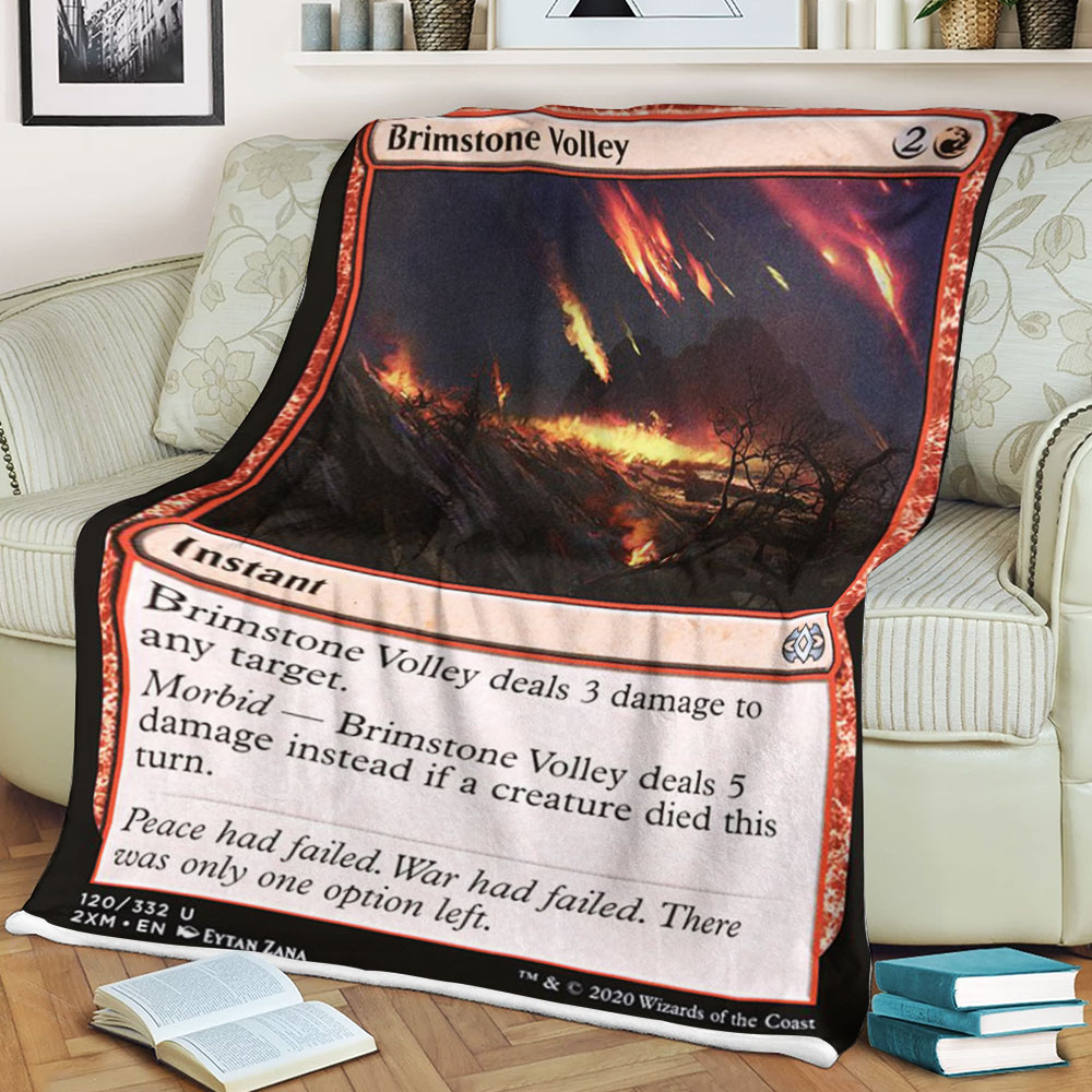 BEST Magic The Gathering Game Brimstone Volley Fleece Blanket 2 6198c27e37928