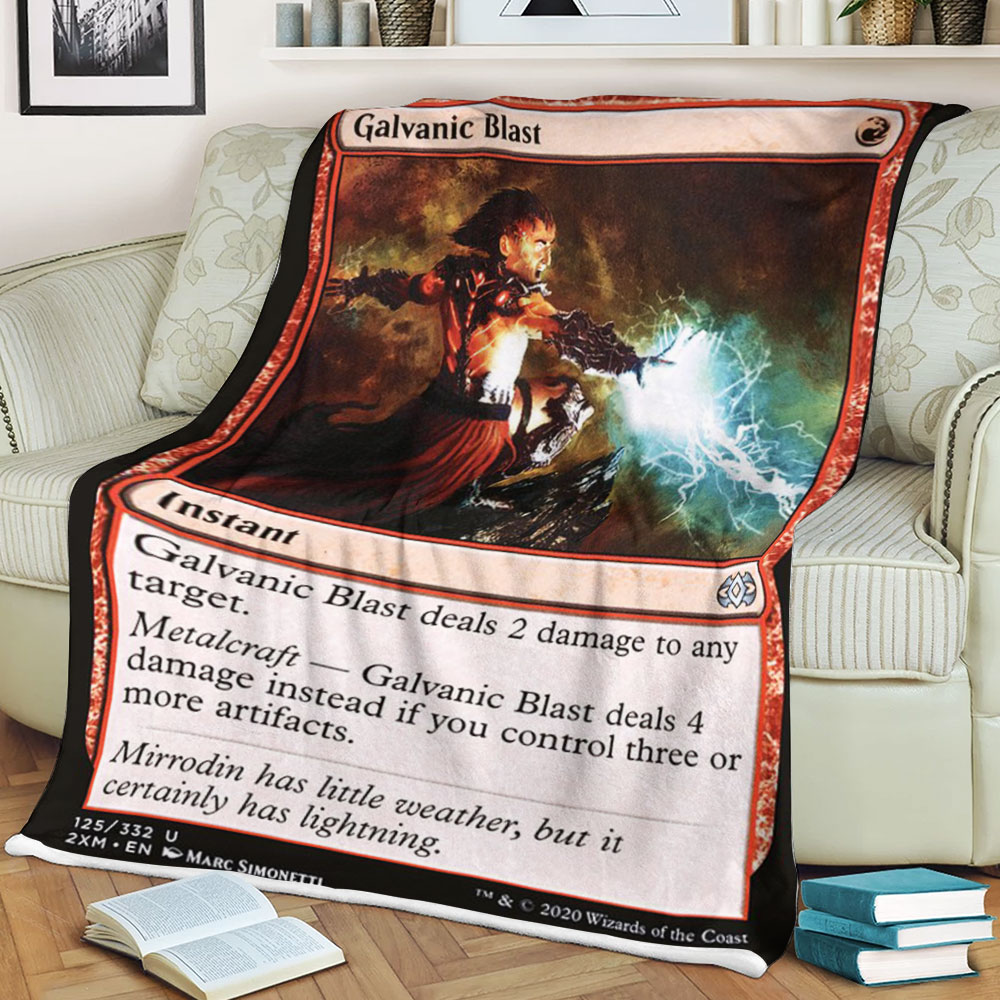 BEST Magic The Gathering Game Galvanic Blast Fleece Blanket 1 6198c2f5c7b79