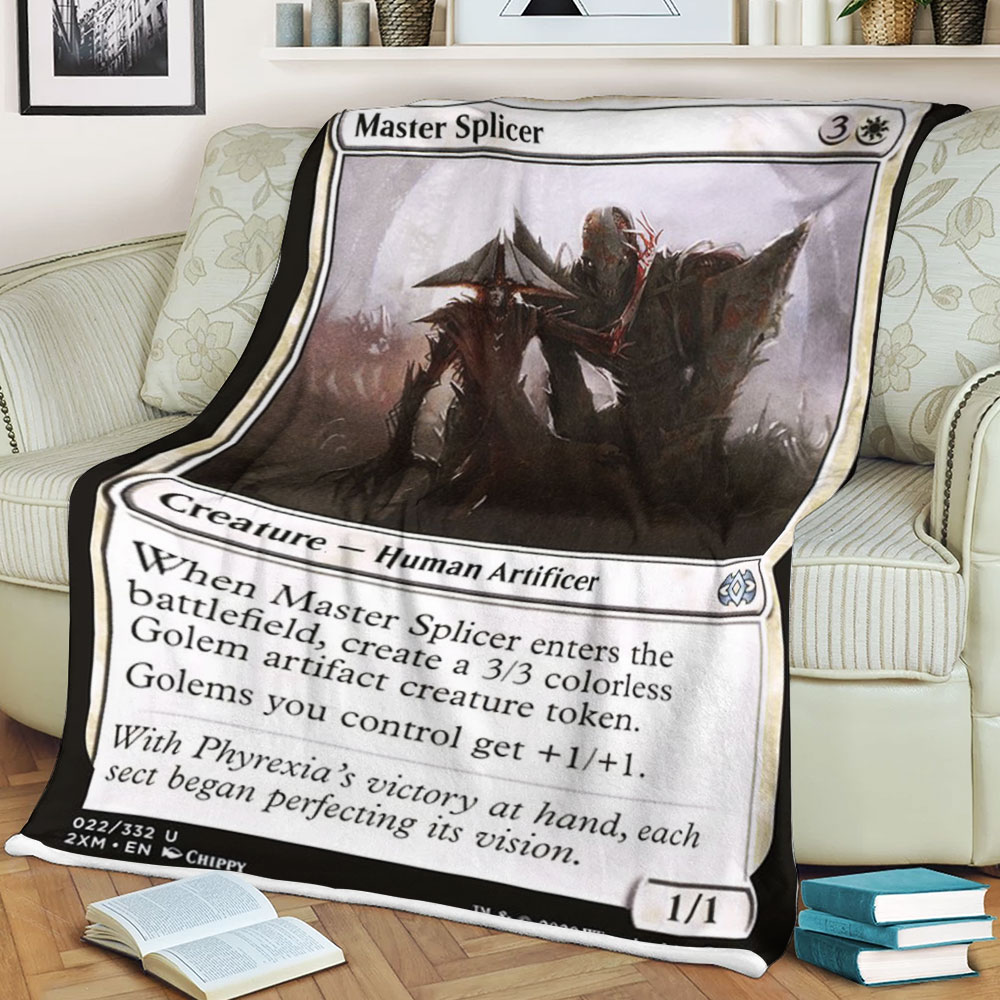 BEST Magic The Gathering Game Master Splicer Fleece Blanket 1 6198c4769b594