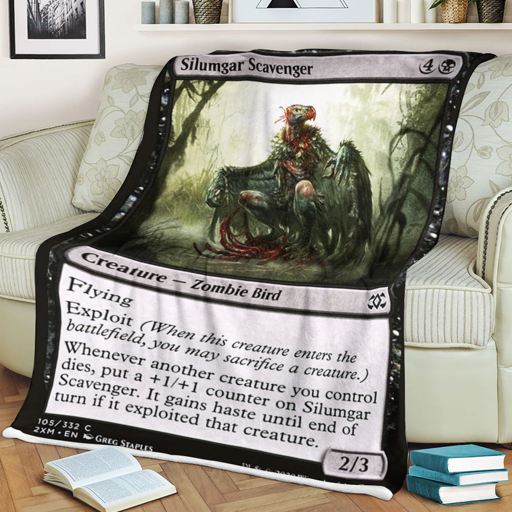 BEST Magic The Gathering Game Silumgar Scavenger Fleece Blanket 3 6198c508c0f15