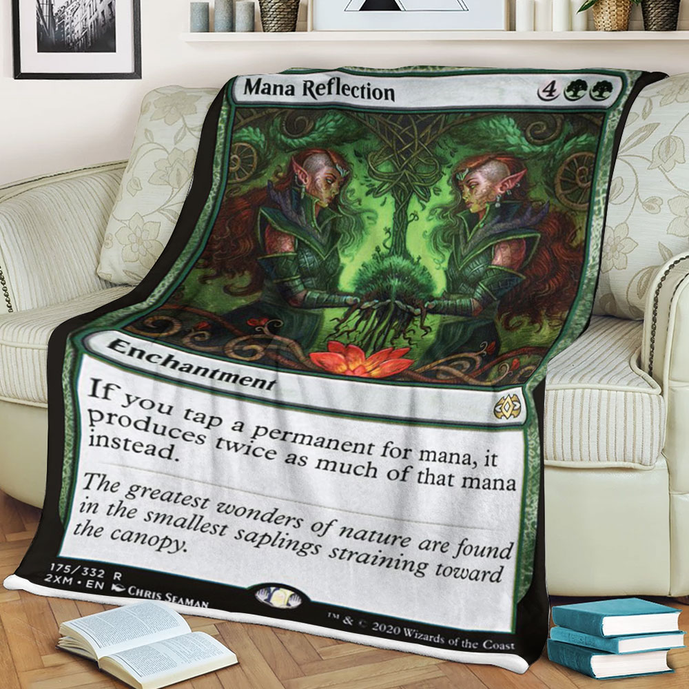 BEST Magic The Gathering Game Mana Reflection Fleece Blanket 1 6198c519d8e7e