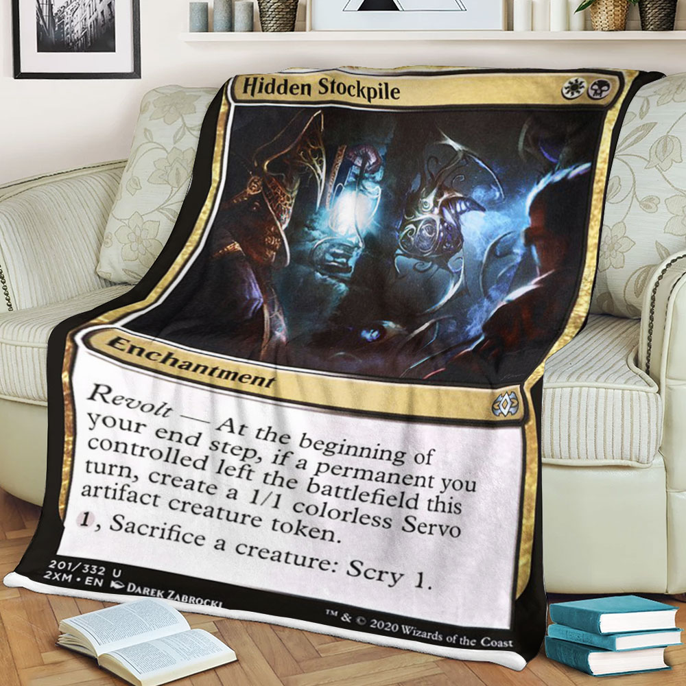 BEST Magic The Gathering Game Hidden Stockpile Fleece Blanket 3 6198c5e0750de