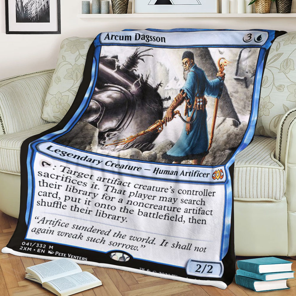 BEST Magic The Gathering Game Arcum Dagsson Fleece Blanket 3 6198c5f15bb62