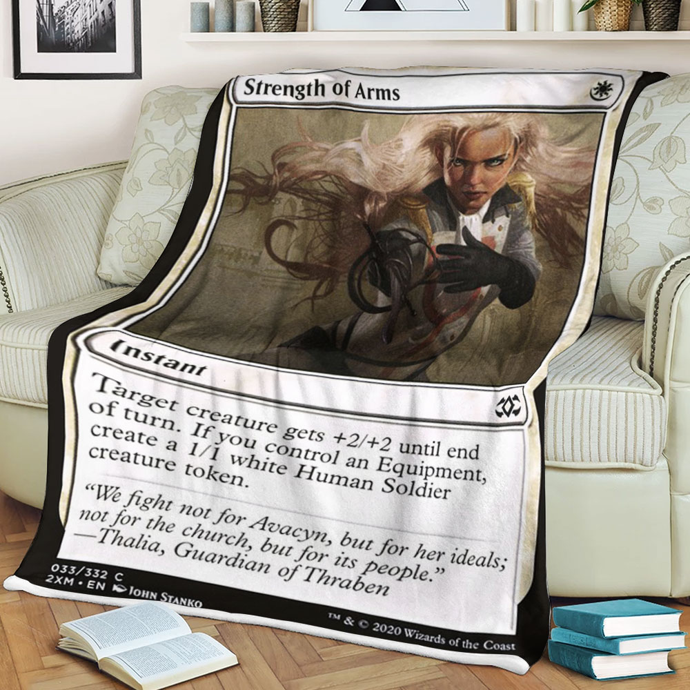 BEST Magic The Gathering Game Strength Of Arms Fleece Blanket 3 6198c628af949