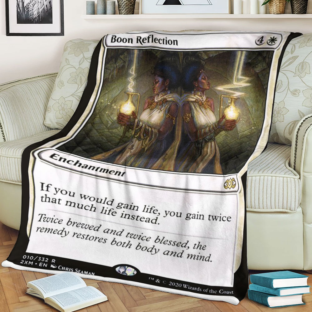 BEST Magic The Gathering Game Boon Reflection Fleece Blanket 1 6198c63d192b0