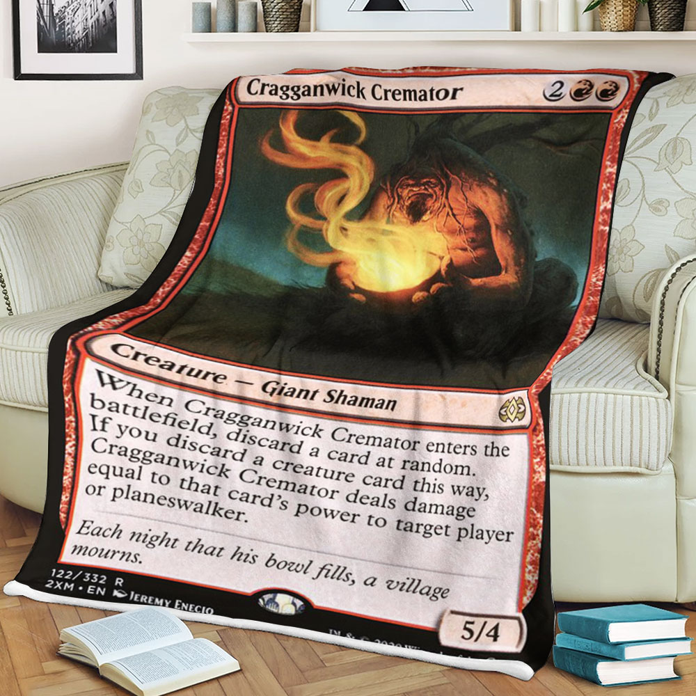 BEST Magic The Gathering Game Cragganwick Cremator Fleece Blanket 2 6198c6508a3a8