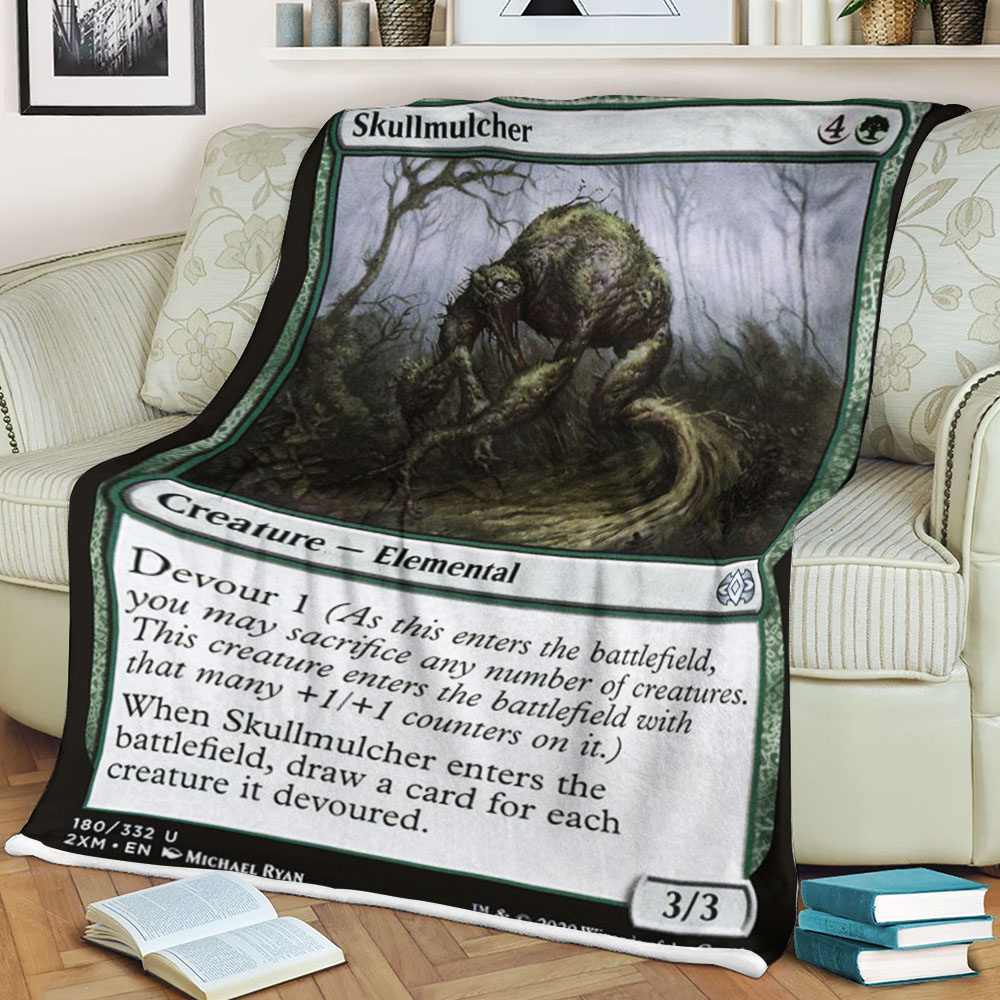 BEST Magic The Gathering Game Skullmulcher Fleece Blanket 2 6198c6c300a7e