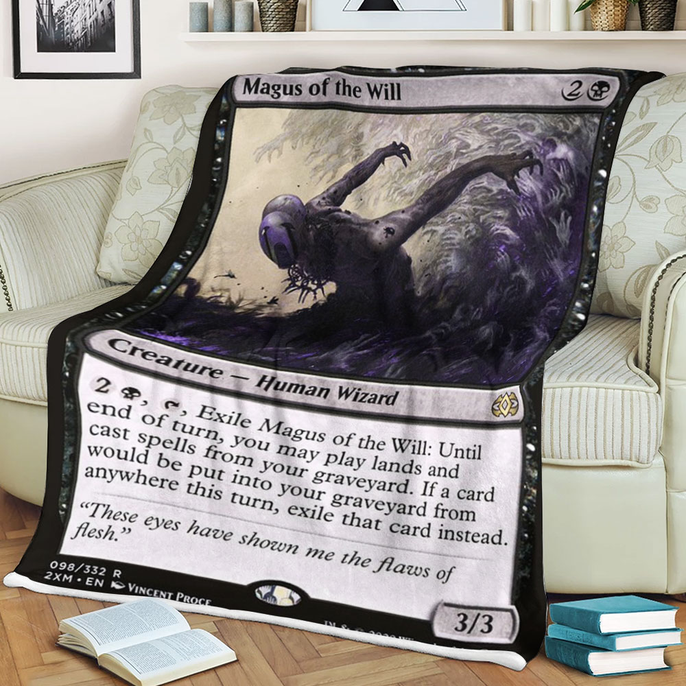 BEST Magic The Gathering Game Magus Of The Will Fleece Blanket 2 6198cb5b6d443