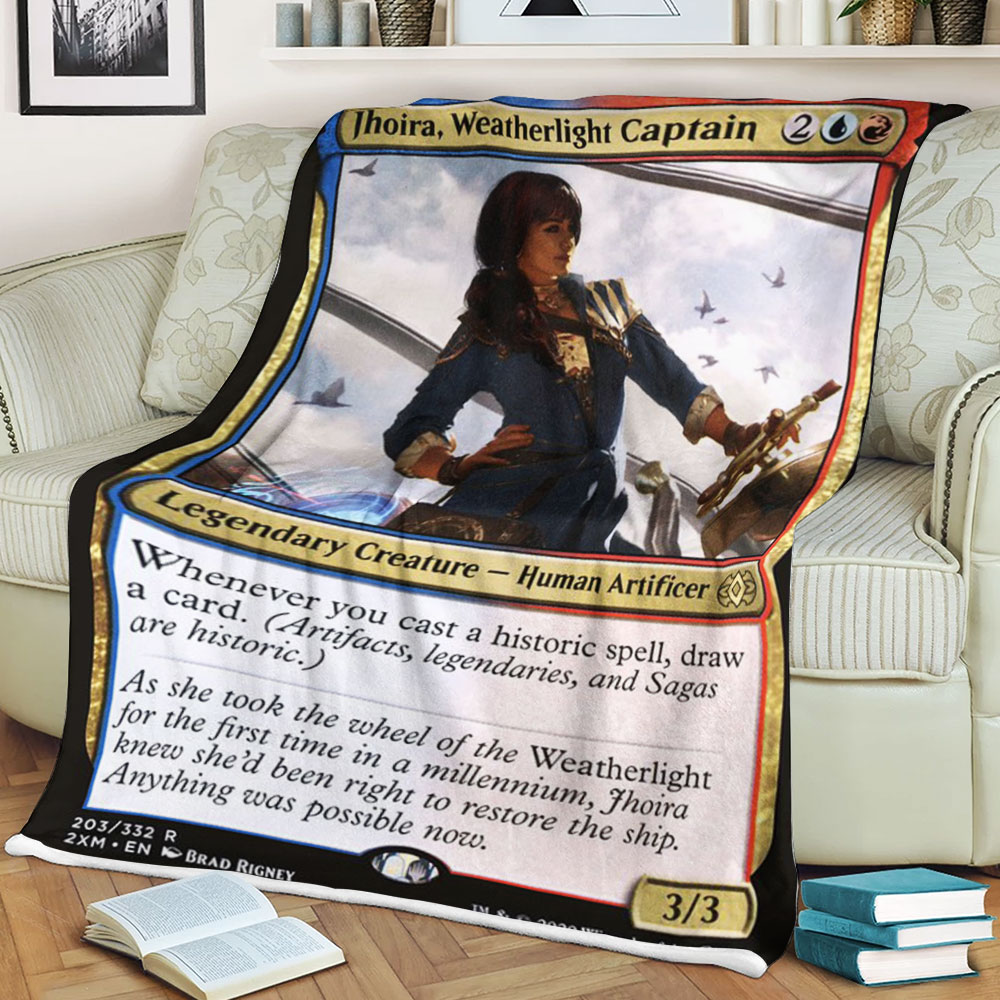 BEST Magic The Gathering Game Jhoira Weatherlight Captain Fleece Blanket 3 6198cbd5386c7