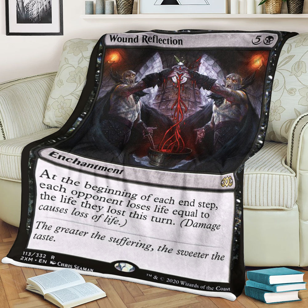 BEST Magic The Gathering Game Wound Reflection Fleece Blanket 1 6198cbe75938f