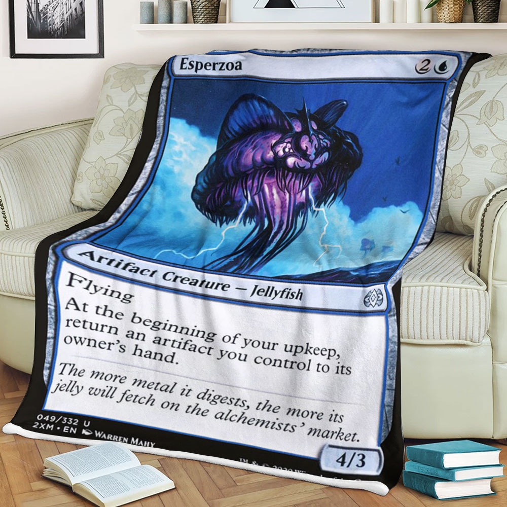 BEST Magic The Gathering Game Esperzoa Fleece Blanket 1 6198cc50a678f
