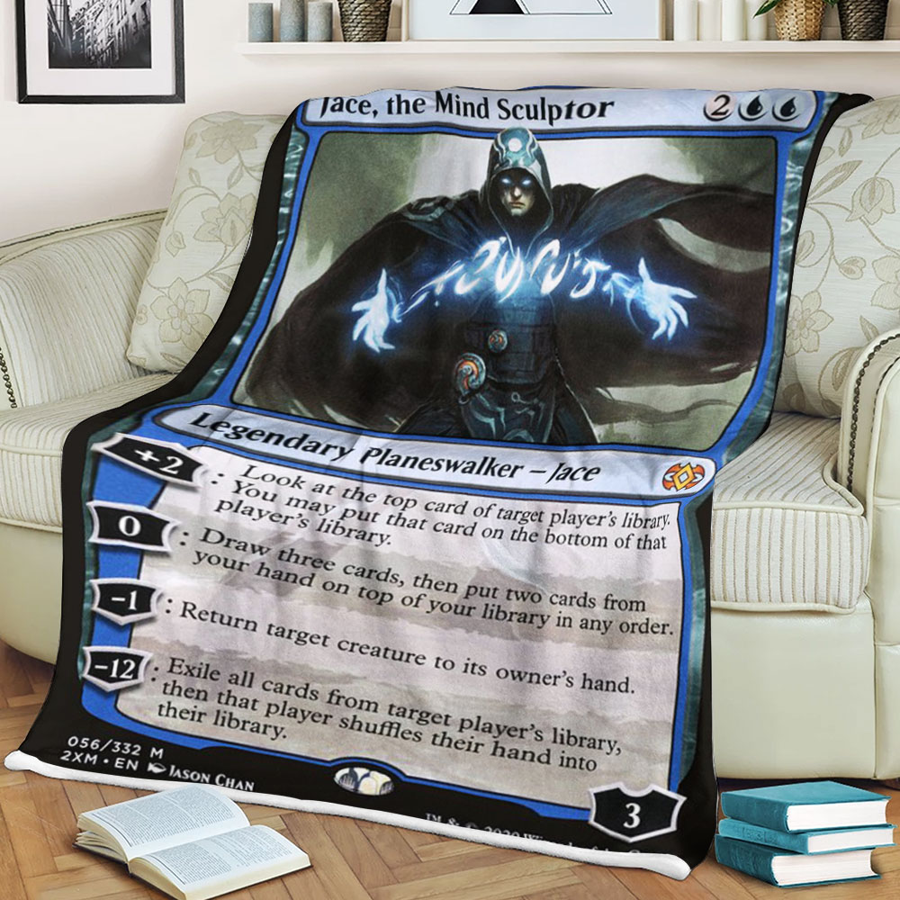 BEST Magic The Gathering Game Jace The Mind Sculptor Fleece Blanket 3 6198cc96a92e3