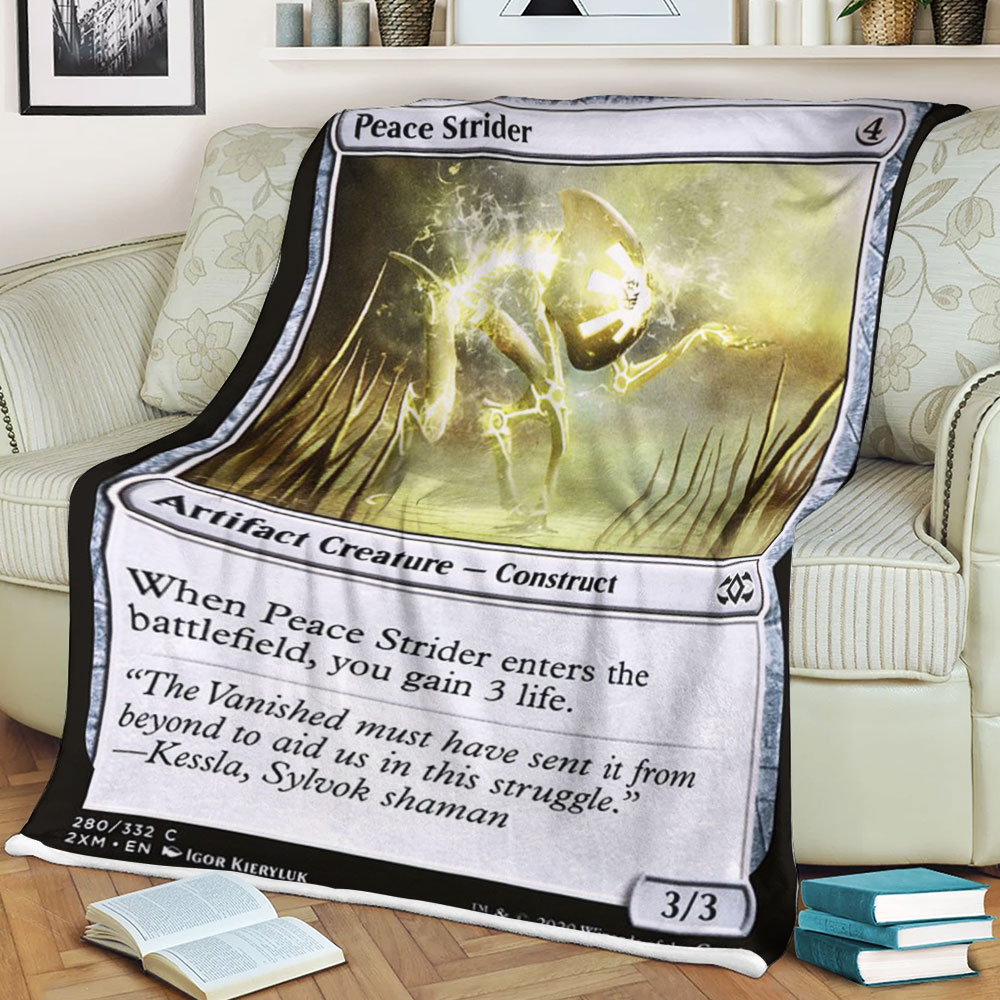 2Xm 280 Peace Strider Magic The Gathering Fleece Blanket 1 6198de7d02486