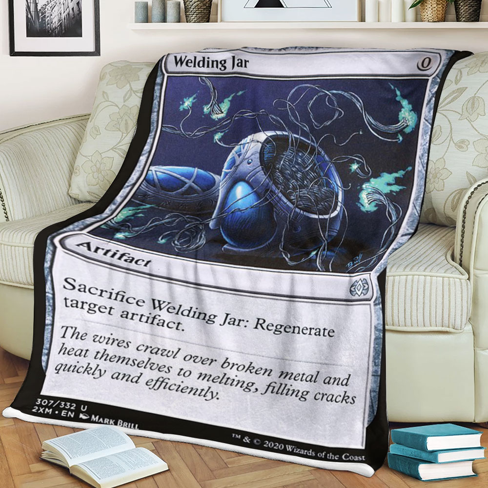 2Xm 307 Welding Jar Magic The Gathering Fleece Blanket 2 6198de8e41b33