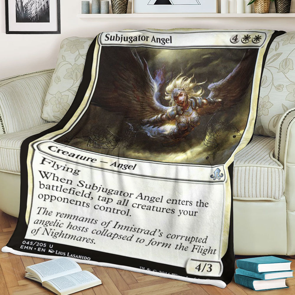 Magic The Gathering Emn 45 Subjugator Angel Blanket 1 6198fd2469de3