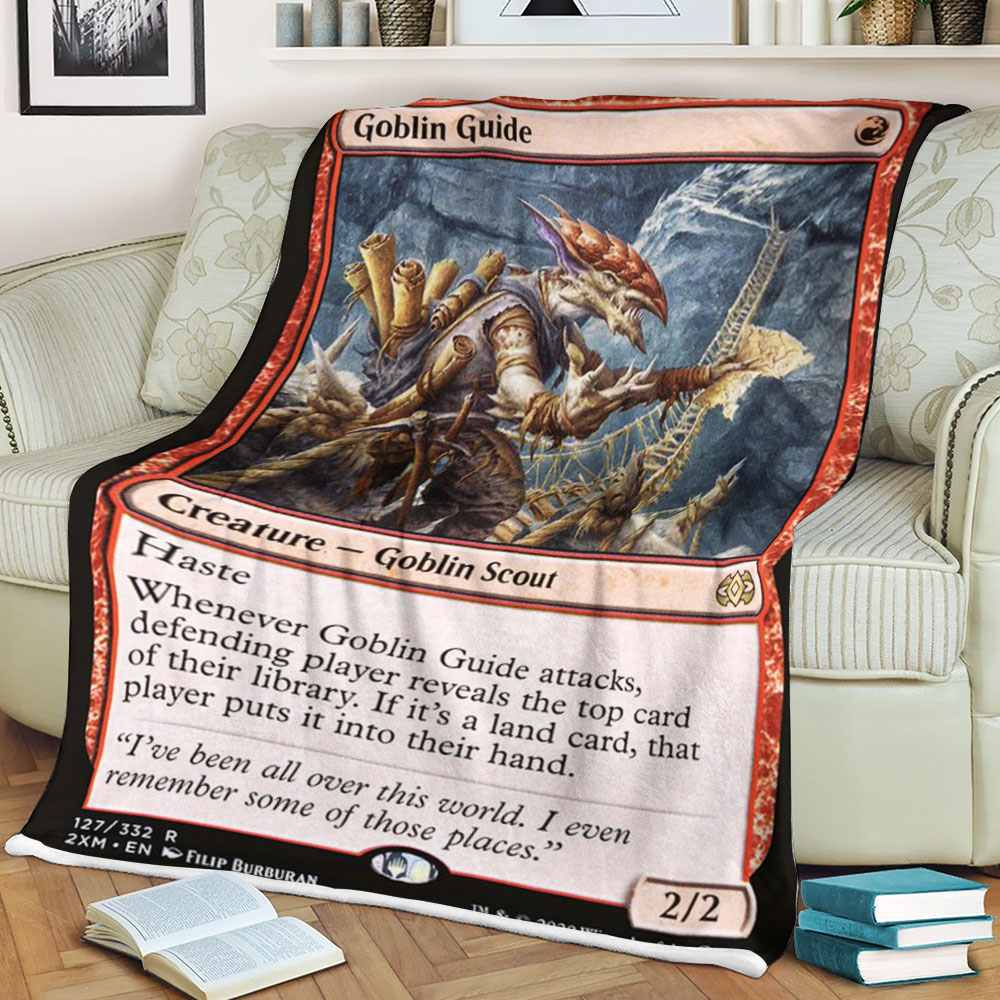 BEST Magic The Gathering Game Goblin Guide Fleece Blanket 1 61addc1102620