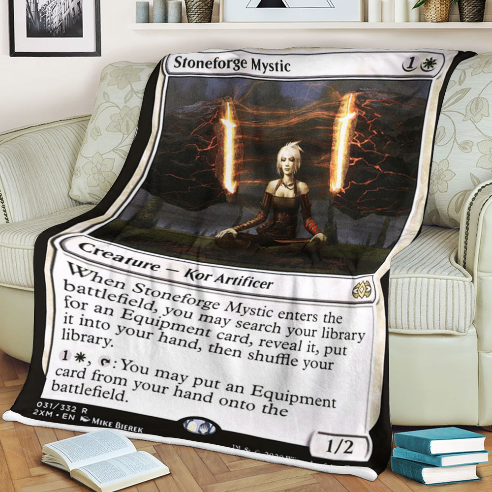BEST Magic The Gathering Game Stoneforge Mystic Fleece Blanket 1 61addd80c5b13