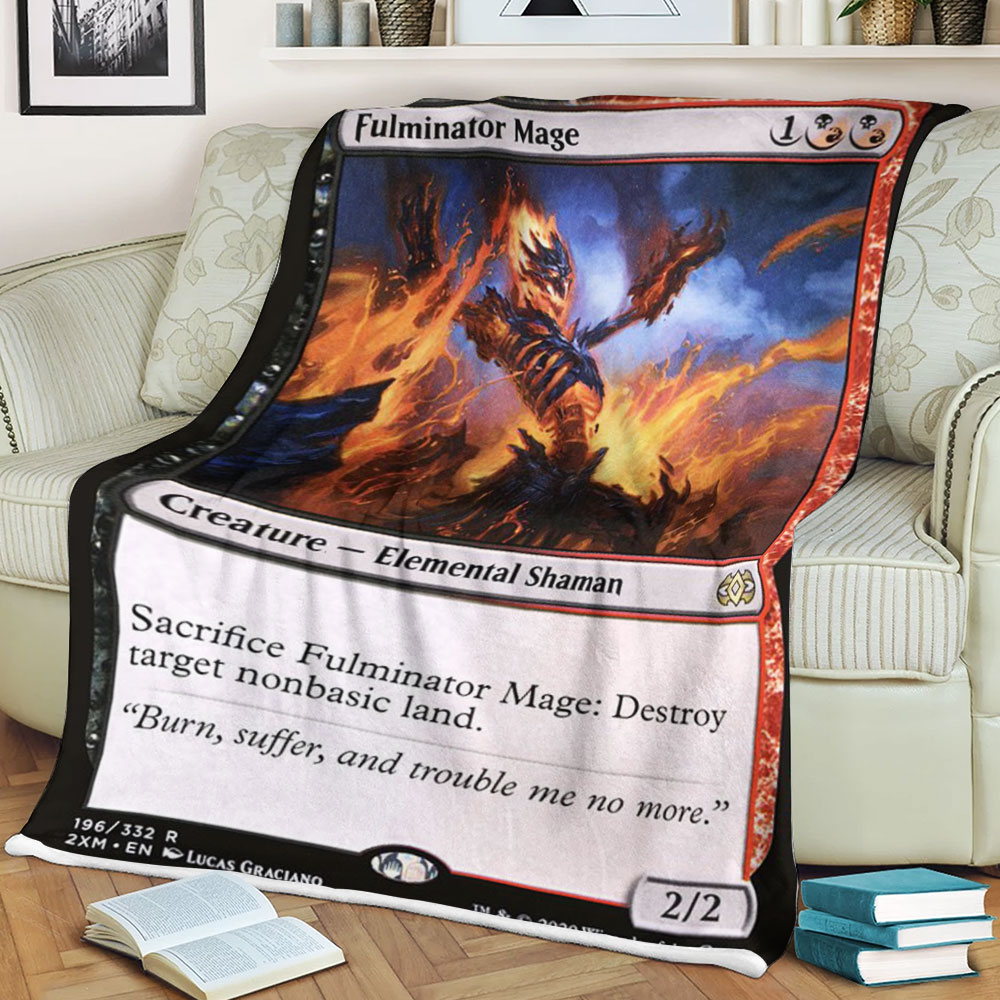 BEST Magic The Gathering Game Fulminator Mage Fleece Blanket 1 61adde6156e68