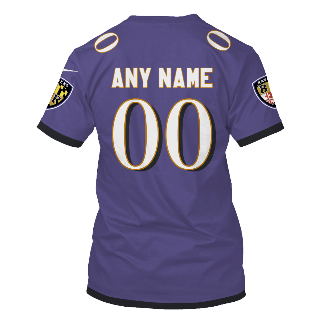 BEST NFL Baltimore Ravens Personalized Custom Shirt, Hoodie 7 8 TH302 TX back