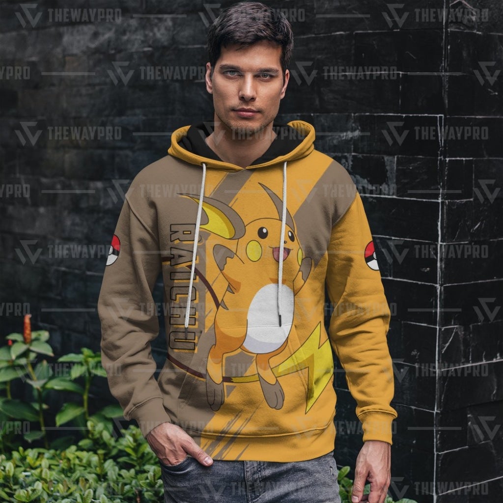 Raichu Pokemon 3d Hoodie 2 9 f059fcb1 f42b 4dbd 86dc a89304f9c864