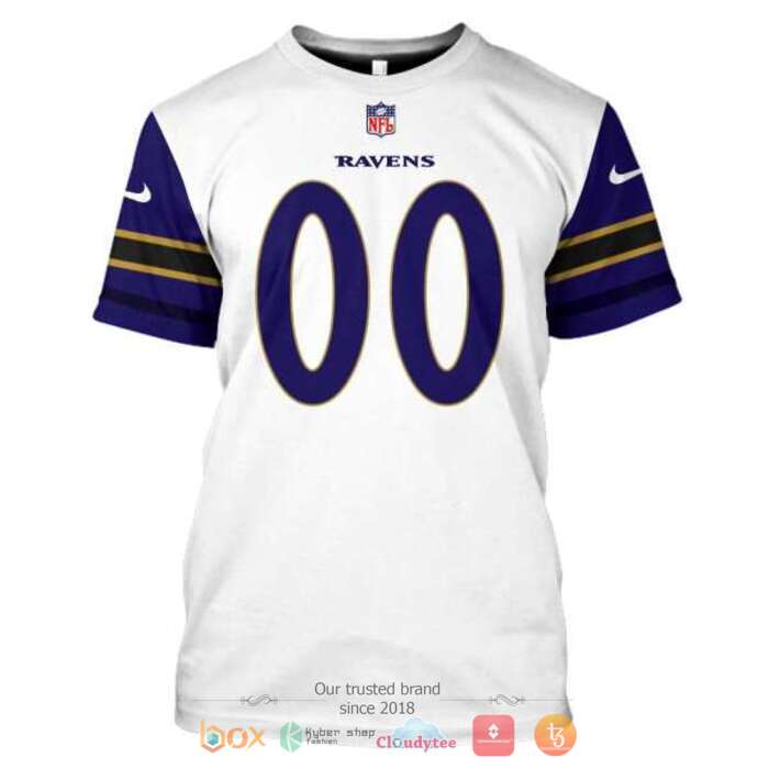 Personalized NFL Baltimore Ravens 3d shirt hoodie 1 2 3 4 5 6