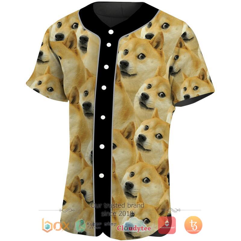 A Lot Of Doges Baseball Jersey 2 A Lot Of Doges Baseball Jersey 1