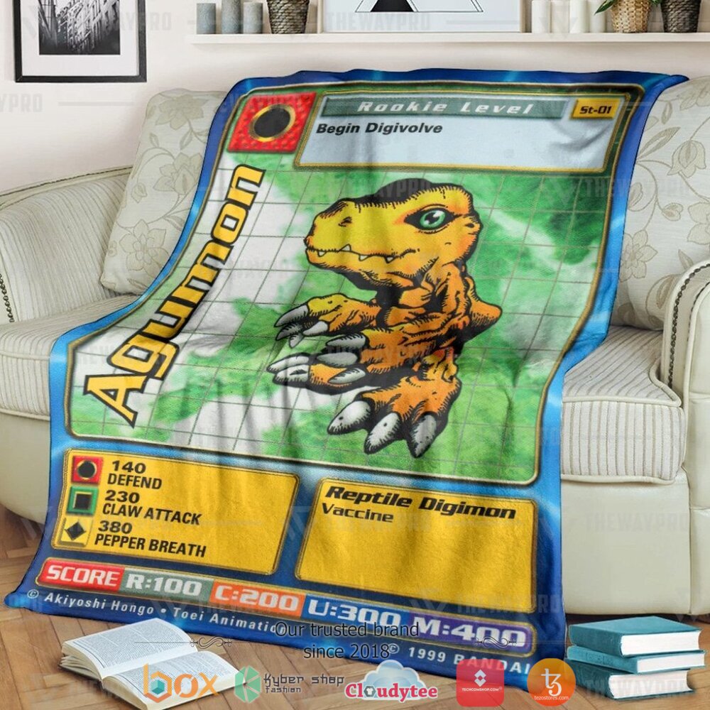 HOT Agumon Blanket 9 Agumon Soft Blanket