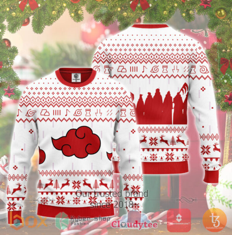 Akatsuki Clan Naruto Anime Sweater Christmas
