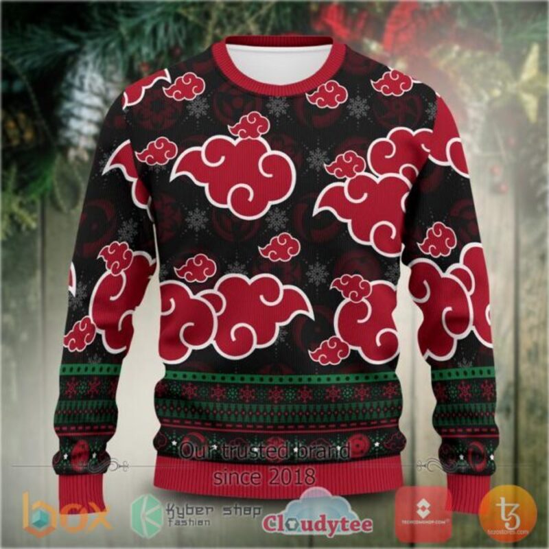 Akatsuki Cloud Naruto Anime Sweater Christmas