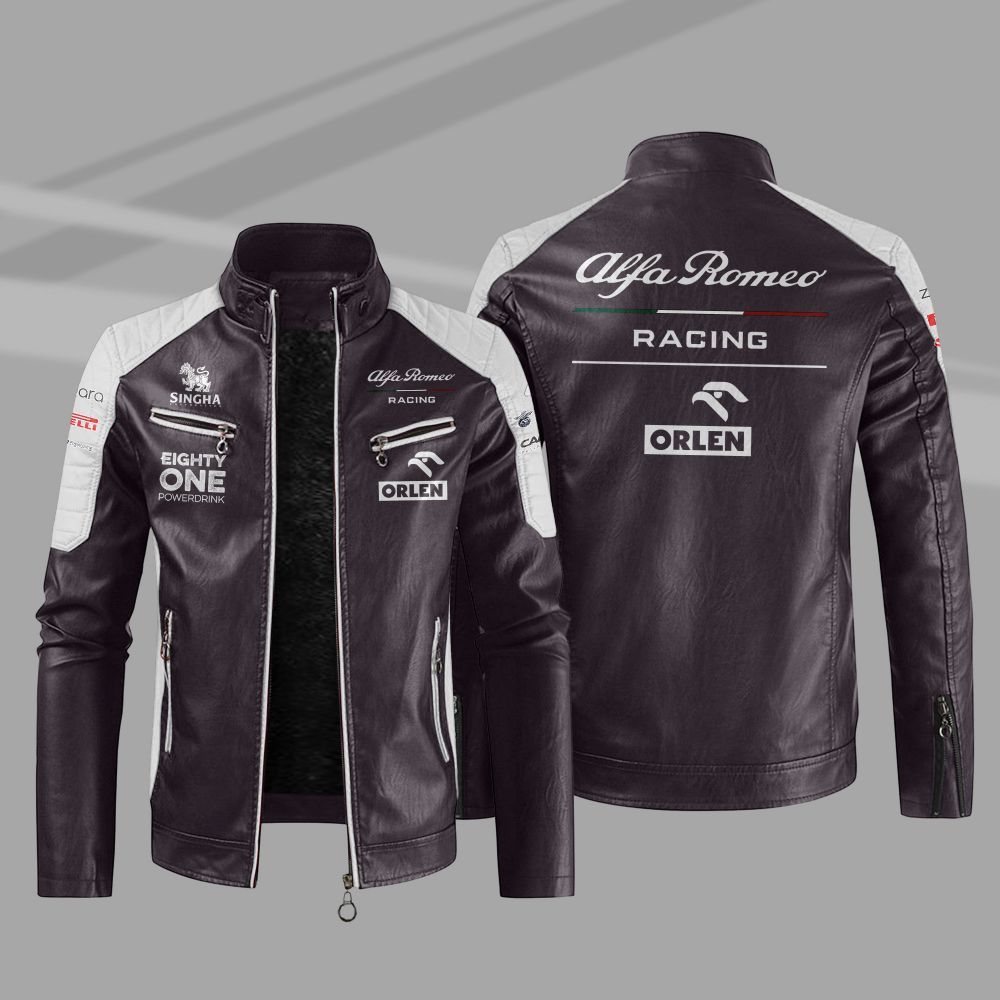Alfa Romeo Racing Block Leather Jacket 7 Alfa Romeo Racing Block Leather Jacket 1 2 3 4 5 6