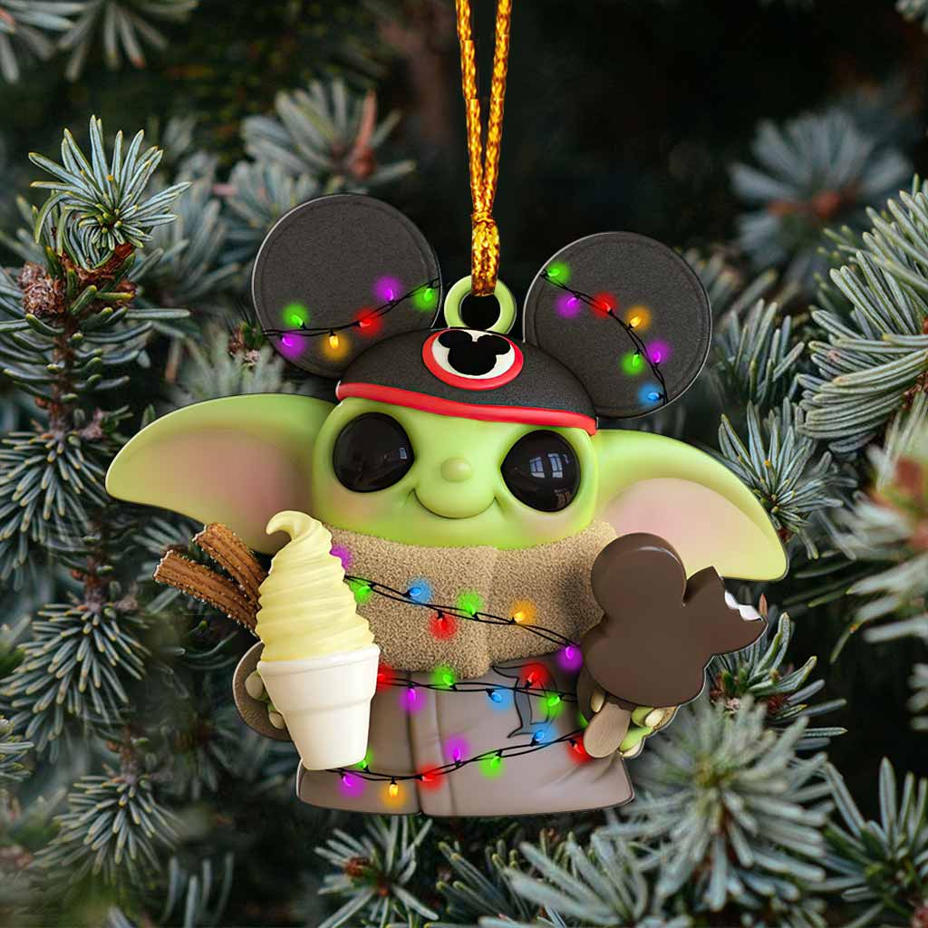 All I Want For Christmas Baby Yoda Christmas Ornament 1