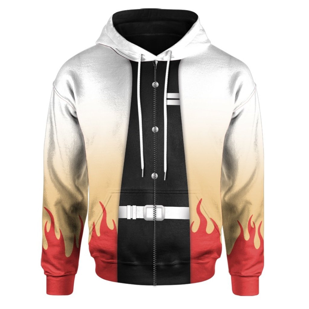 NEW Anime Demon Slayer Kimetsu no Yaiba Flame Hashira Kyojuro Rengoku 3D Printed Hoodie 2 Anime Demon Slayer Kimetsu no Yaiba Flame Hashira Kyojuro Rengoku 3D All Over Printed Hoodie 1