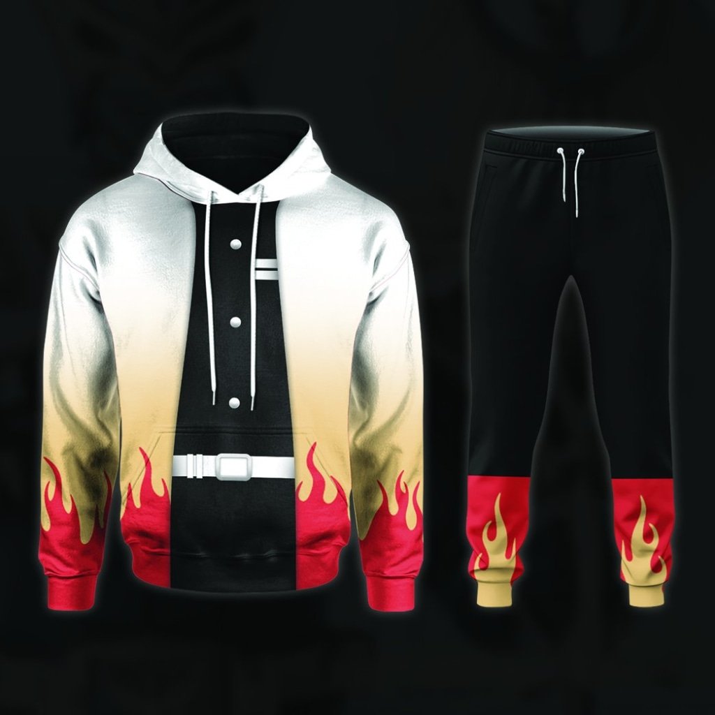 NEW Anime Demon Slayer Kimetsu no Yaiba Flame Hashira Kyojuro Rengoku 3D Printed Hoodie 3 Anime Demon Slayer Kimetsu no Yaiba Flame Hashira Kyojuro Rengoku 3D All Over Printed Hoodie 1 2
