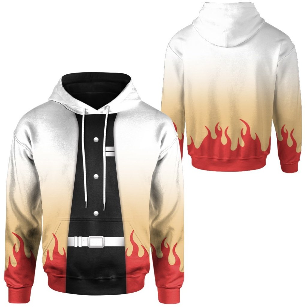 NEW Anime Demon Slayer Kimetsu no Yaiba Flame Hashira Kyojuro Rengoku 3D Printed Hoodie 4 Anime Demon Slayer Kimetsu no Yaiba Flame Hashira Kyojuro Rengoku 3D All Over Printed Hoodie 1 2 3