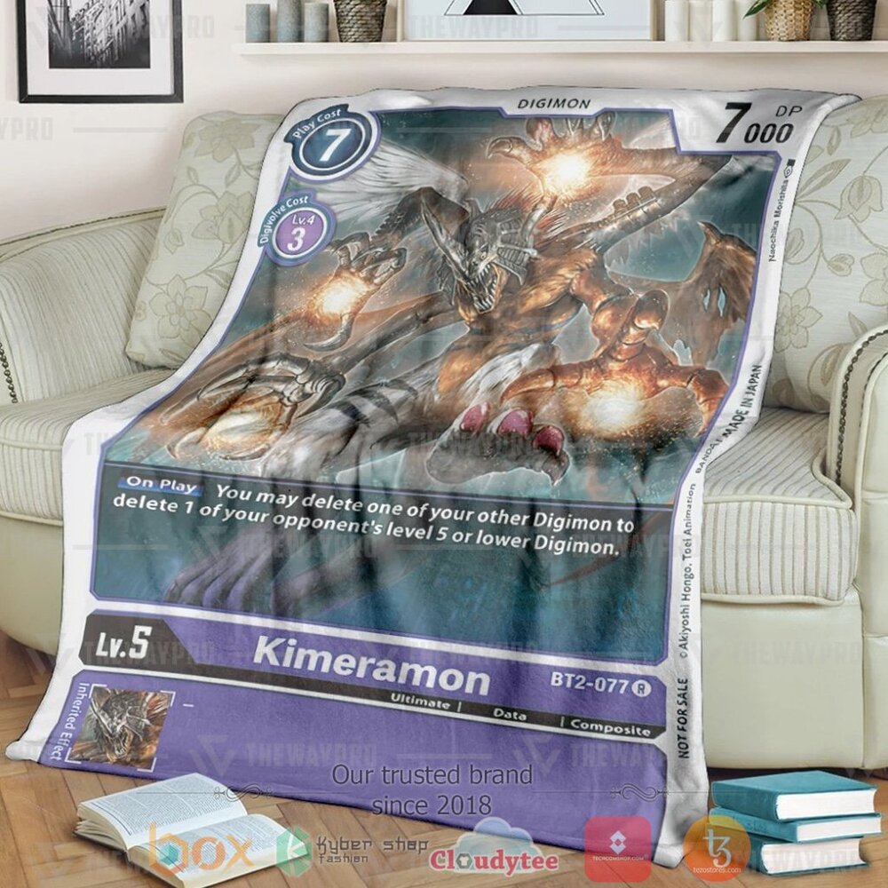 Anime Digimon Kimeramon Custom Soft Blanket