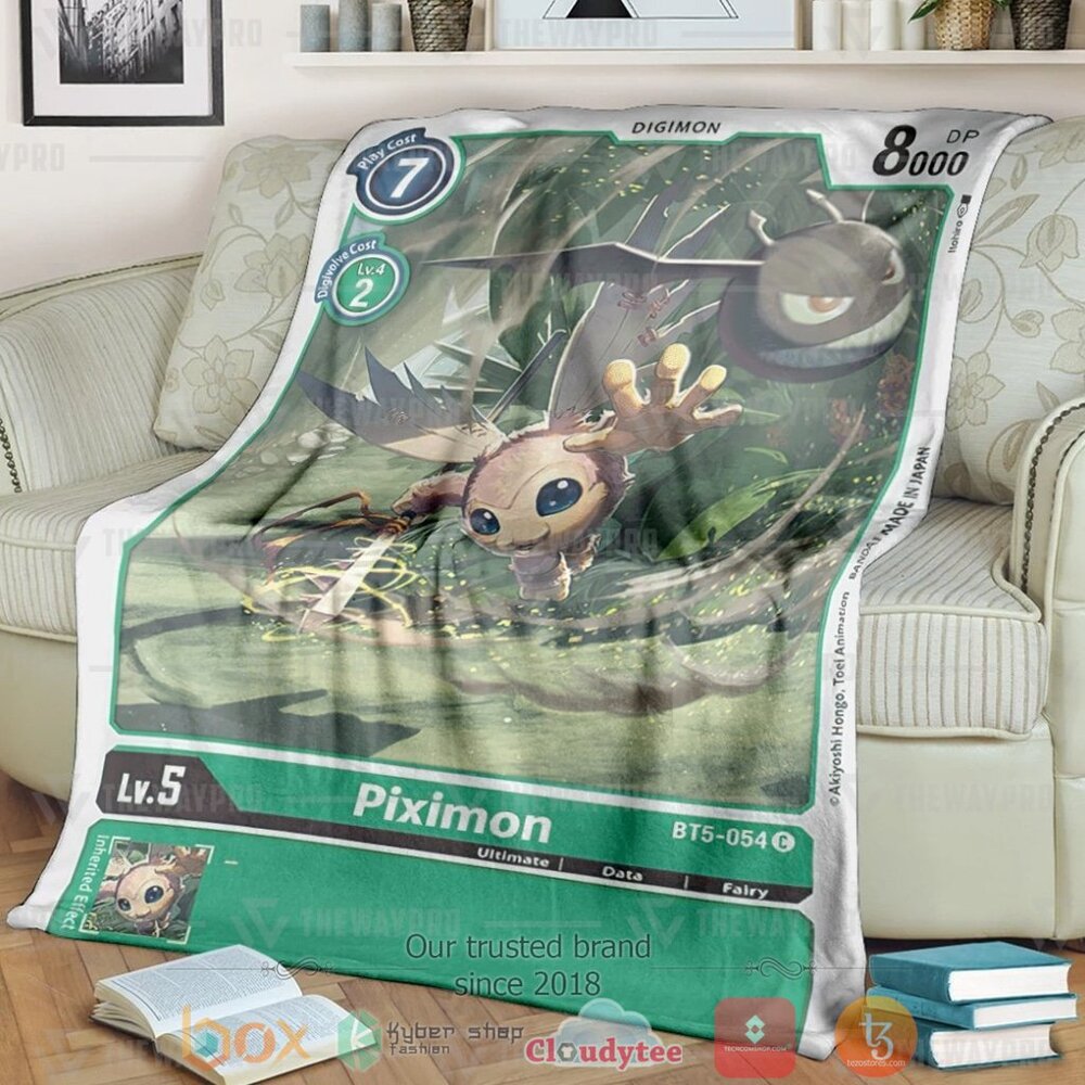 NEW Anime Digimon Piximon Soft Blanket 1 Anime Digimon Piximon Custom Soft Blanket