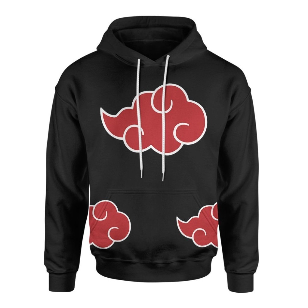 Anime Naruto Shippuden Akatsuki Cosplay 3D All Over Printed Hoodie