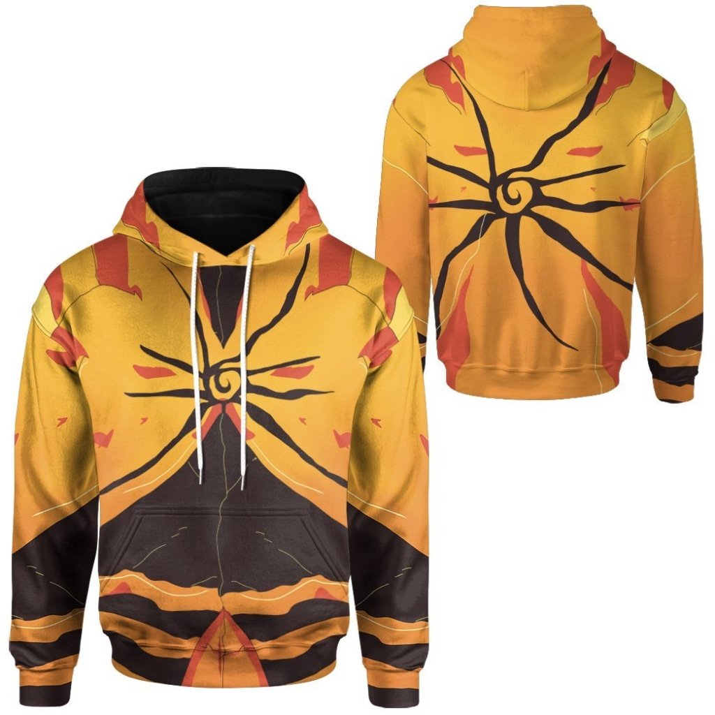 Anime Naruto Shippuden Hokage Narutos Full Baryon Mode 3D All Over Printed Hoodie 1 2 3