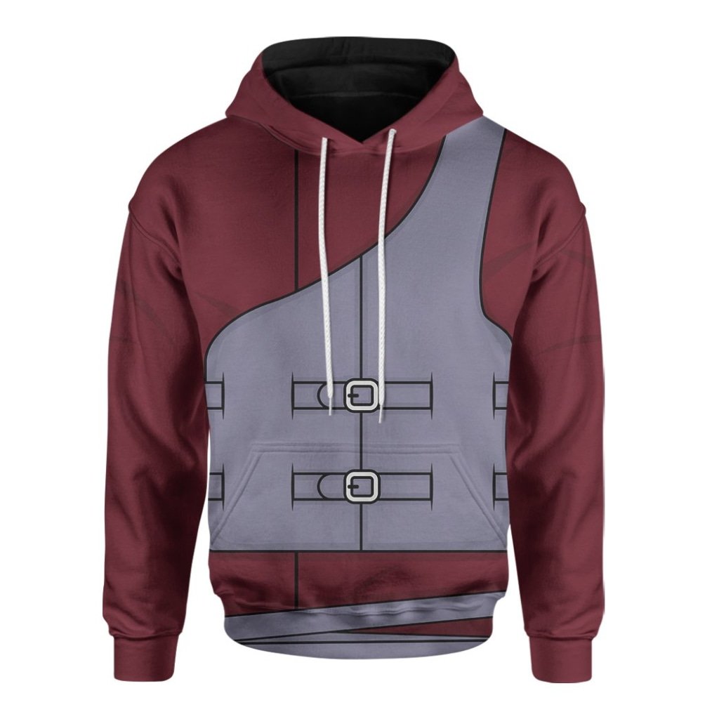Anime Naruto Shippuden Kazekage Gaara One Tail Jinchuuriki 3D All Over Printed Hoodie